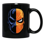 Deathstroke - Mask (More Detail) Black Coffee Mug, Gift Coffee Mug - Black
