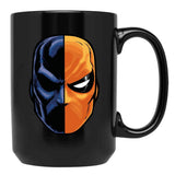Deathstroke - Mask (More Detail) Black Coffee Mug, Gift Coffee Mug