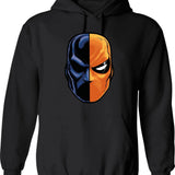 Deathstroke - Mask (More Detail) Graphic Pullover Hoodie - Black