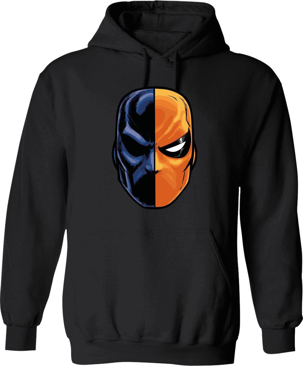 Deathstroke - Mask (More Detail) Graphic Pullover Hoodie - Black