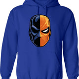 Deathstroke - Mask (More Detail) Graphic Pullover Hoodie - Blue
