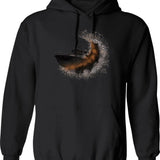 Degradation (1) Hoodie - Retro Graphic Pullover Hoodie for Men & Women - Black