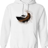 Degradation Hoodie - Retro Graphic Pullover Hoodie for Men & Women - White