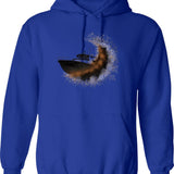 Degradation Hoodie - Retro Graphic Pullover Hoodie for Men & Women - Blue