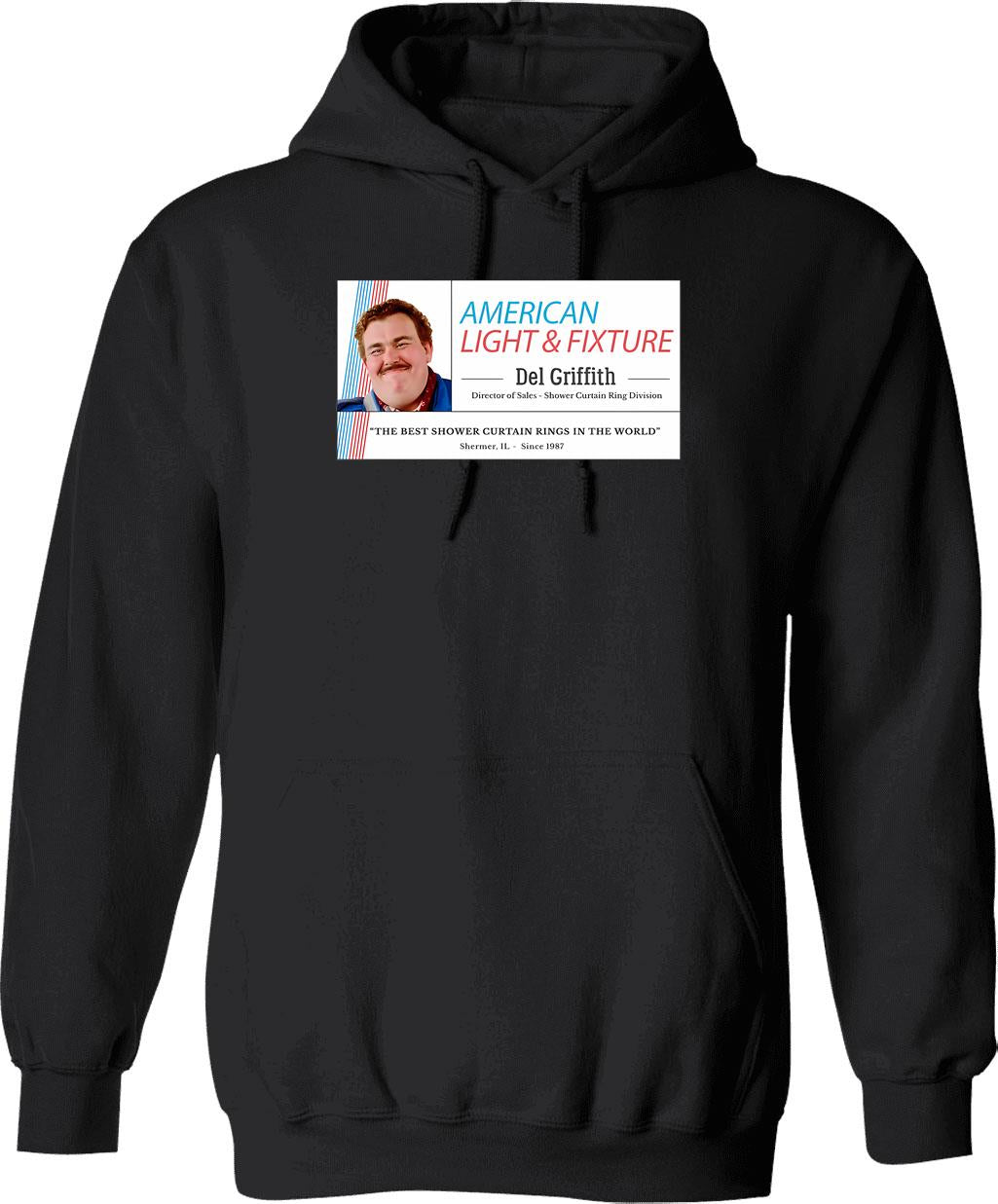 Del Griffith - Shower Curtain Ring Sales Hoodie - Black