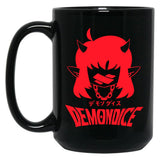 Demondice- Mori Calliope-Funny Black Coffee Mug, Gift Coffee Mug - Black