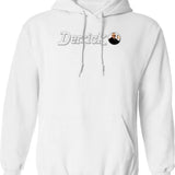 Derrick Shirt Hoodie - Retro Graphic Pullover Hoodie for Men & Women - White