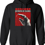 Destroyer Of Colonies Anteater (1) Hoodie - Retro Graphic Pullover Hoodie for Men & Women - Black