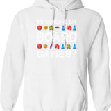 Did Someone Say Board Games Funny Gamer Hoodie - White