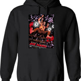 Die Hard Poster Hoodie - Retro Graphic Pullover Hoodie for Men & Women - Black