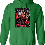 Die Hard Poster Hoodie - Retro Graphic Pullover Hoodie for Men & Women - Green