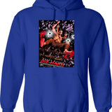 Die Hard Poster Hoodie - Retro Graphic Pullover Hoodie for Men & Women - Blue