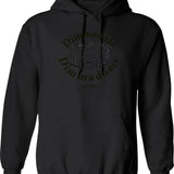 Dimmsdale Dimmadome Hoodie - Retro Graphic Pullover Hoodie for Men & Women - Black