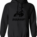 Dirt Bike Graphic Design Gift Item For Dirt Bike Riders Hoodie - Black