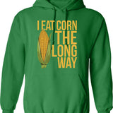 Dirty Humor Joke Hoodie - Retro Graphic Pullover Hoodie for Men & Women - Green