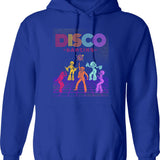 Discharge Hoodie - Retro Graphic Pullover Hoodie for Men & Women - Blue