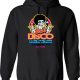 Disco Fever Hoodie - Retro Graphic Pullover Hoodie for Men & Women - Black