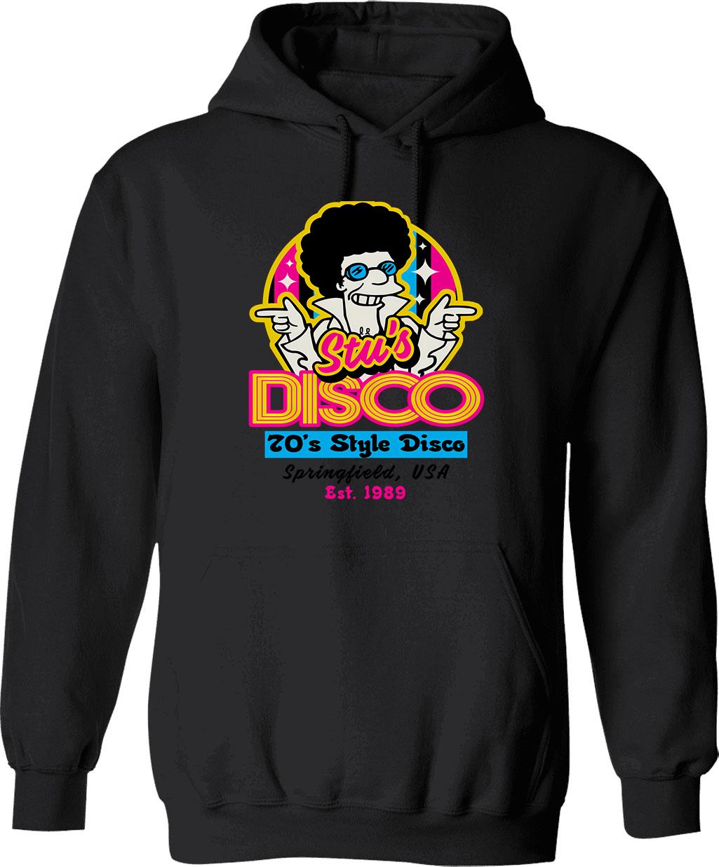 Disco Fever Hoodie - Retro Graphic Pullover Hoodie for Men & Women - Black