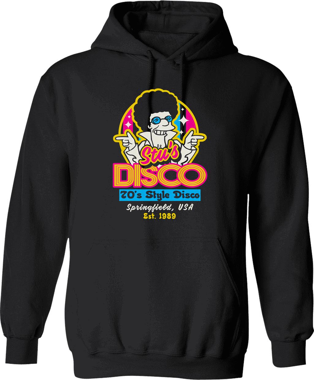 Disco Dancing Hoodie - Retro Graphic Pullover Hoodie for Men & Women - Black