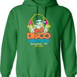 Disco Dancing Hoodie - Retro Graphic Pullover Hoodie for Men & Women - Green