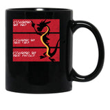 Dishonor On Your Cow Black Coffee Mug, Gift Coffee Mug - Black