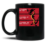 Dishonor On Your Cow Black Coffee Mug, Gift Coffee Mug