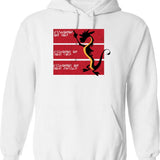 Dishonor On Your Cow Graphic Pullover Hoodie - White