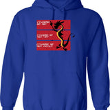 Dishonor On Your Cow Graphic Pullover Hoodie - Blue
