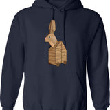 Dismaland Bemusement Park Hoodie - Retro Graphic Pullover Hoodie for Men & Women - Navy