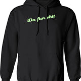 Dnky Funny Kng It's On Like Vintage 80s Gaming Hoodie - Black
