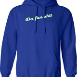 Dnky Funny Kng It's On Like Vintage 80s Gaming Hoodie - Blue
