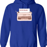 Do Fun Shit Hoodie - Retro Graphic Pullover Hoodie for Men & Women - Blue