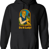Do It For The Plot Graphic Hoodie - Black