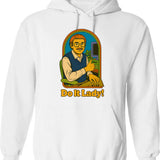 Do It For The Plot Graphic Hoodie - White