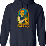Do It For The Plot Graphic Hoodie - Navy