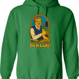 Do It For The Plot Graphic Hoodie - Green