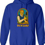 Do It For The Plot Graphic Hoodie - Blue