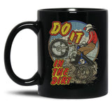 Do It in The Dirt 1976 Black Coffee Mug, Gift Coffee Mug