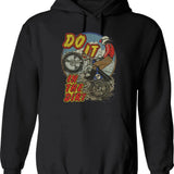 Do It in The Dirt 1976 Graphic Pullover Hoodie - Black
