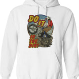 Do It in The Dirt 1976 Graphic Pullover Hoodie - White