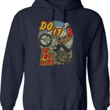 Do It in The Dirt 1976 Graphic Pullover Hoodie - Navy