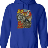 Do It in The Dirt 1976 Graphic Pullover Hoodie - Blue