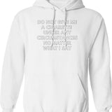 Do My Own Stunts Funny Broken Arm Hand Injury Get Well Hoodie - White