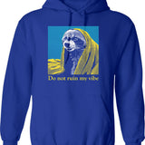 Do Not Resuscitate Hoodie - Retro Graphic Pullover Hoodie for Men & Women - Blue