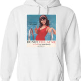 Do Not Ruin My Vibe Raccoon Hoodie - White