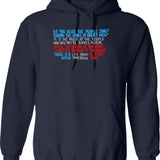 Do You Hear The People Sing Graphic Pullover Hoodie - Navy