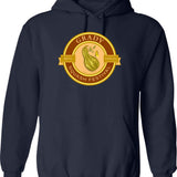Doberman Bike Rider Born To Ride Hoodie - Navy