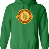 Doberman Bike Rider Born To Ride Hoodie - Green