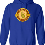 Doberman Bike Rider Born To Ride Hoodie - Blue