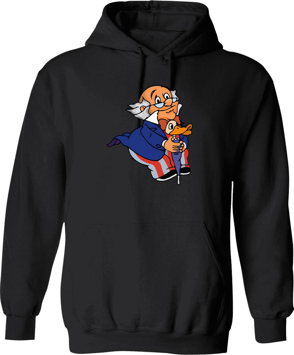 Doc Hollywood Hoodie - Retro Graphic Pullover Hoodie for Men & Women - Black